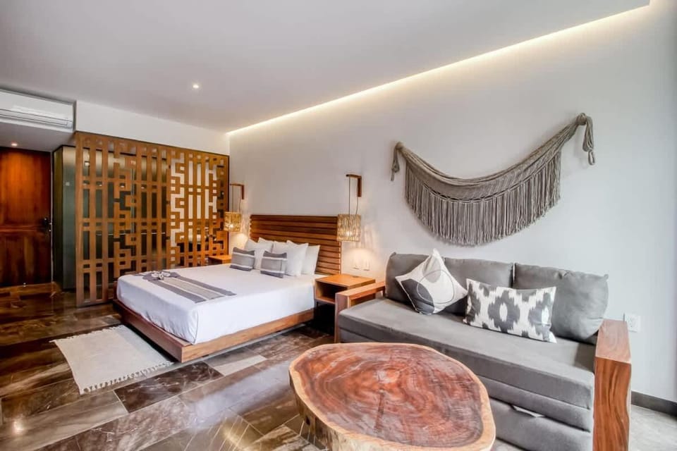 Main Street to the beach at Coba Av Apartment in Tulum