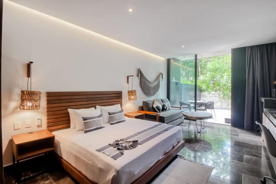 Main Street to the beach at Coba Av Apartment in Tulum