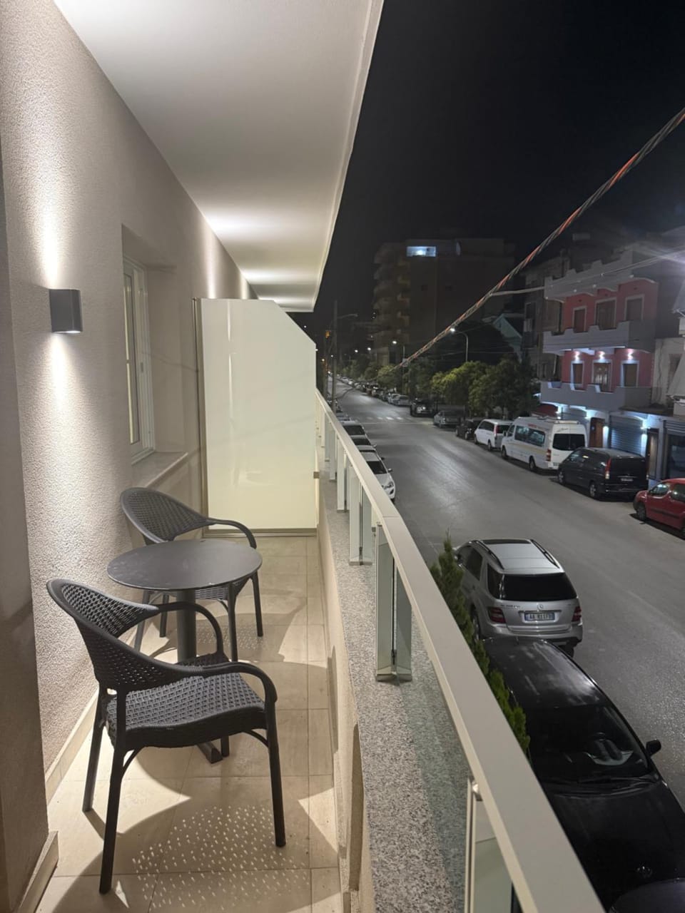 Property building, Night, View (from property/room), Balcony/Terrace, Street view