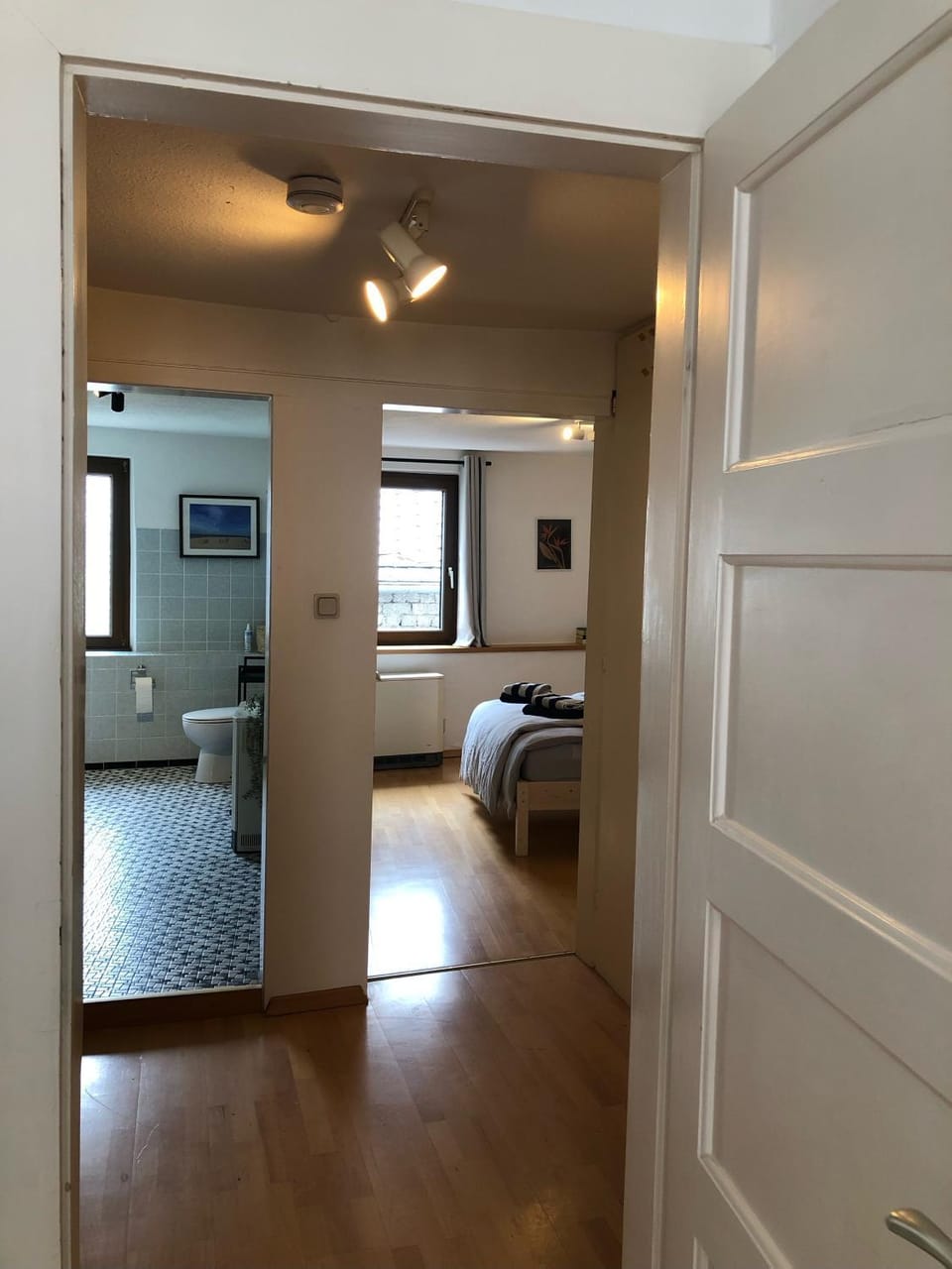 Bathroom, Living room