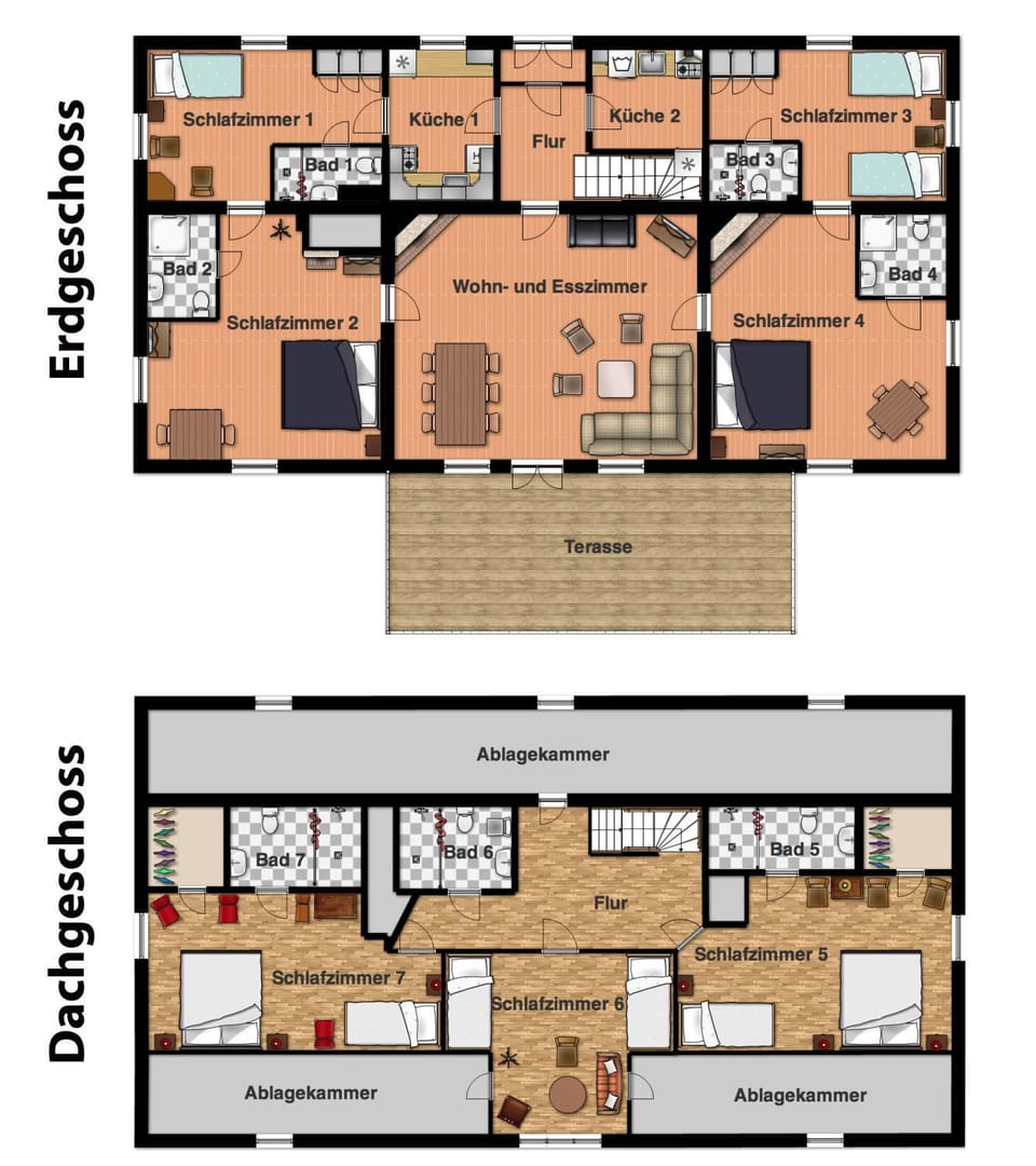 Property building, Bathroom, Living room, Photo of the whole room, Bedroom