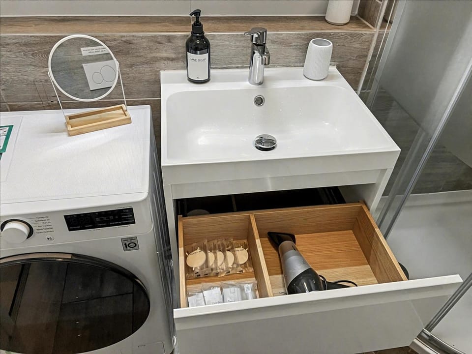 Bathroom, hair dryier