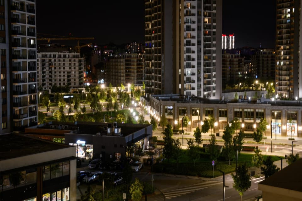 Night, City view, Street view