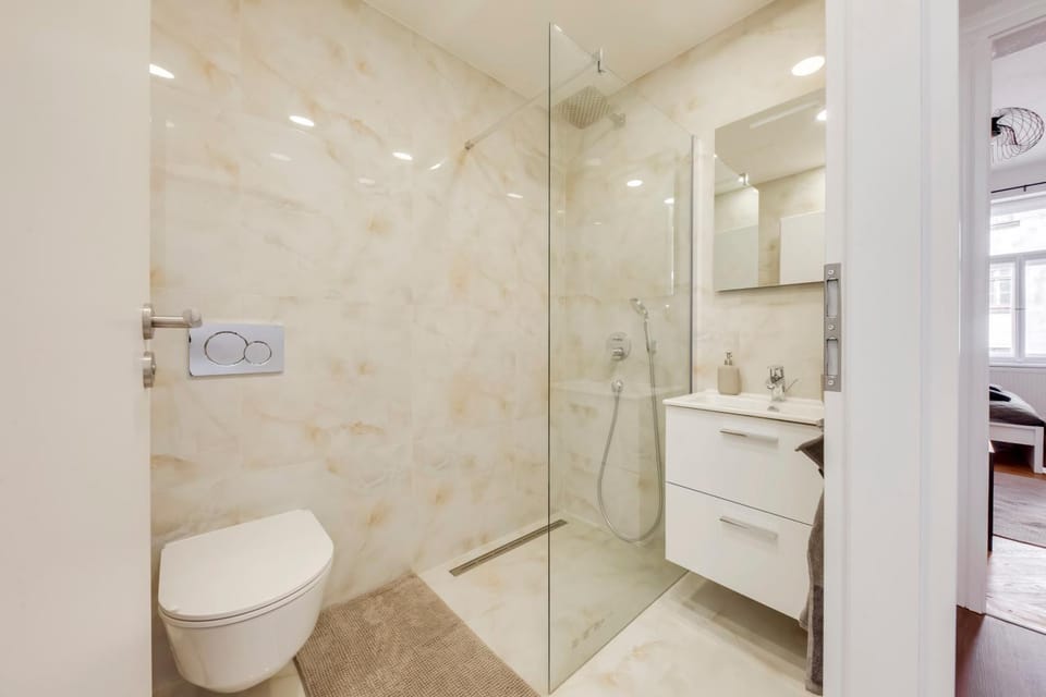 Shower, Toilet, Bathroom, towels