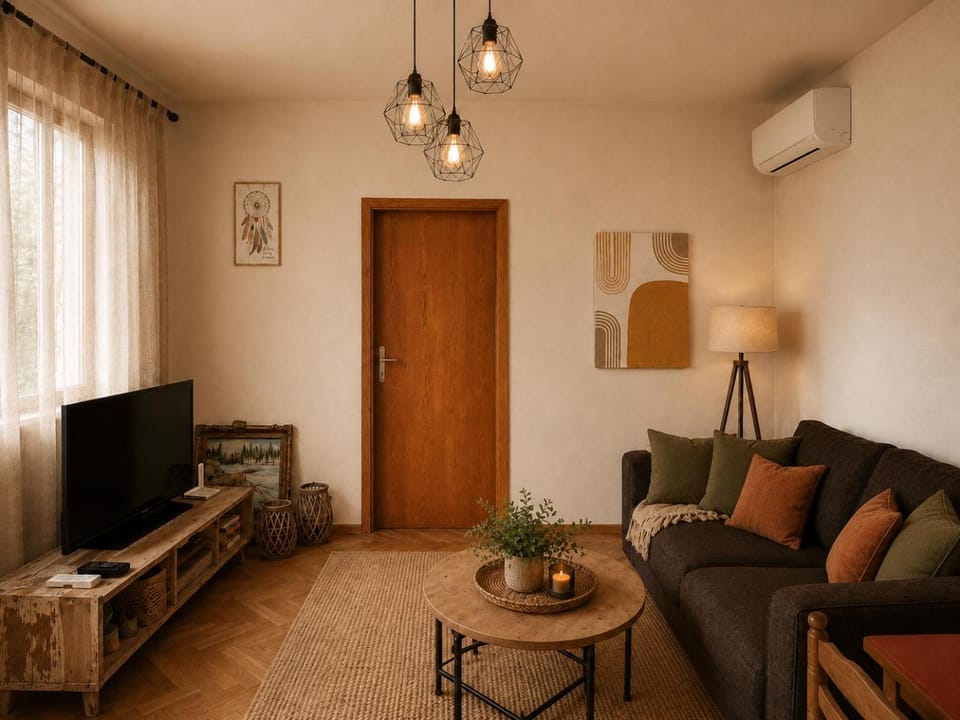 TV and multimedia, Living room, Seating area, air conditioner