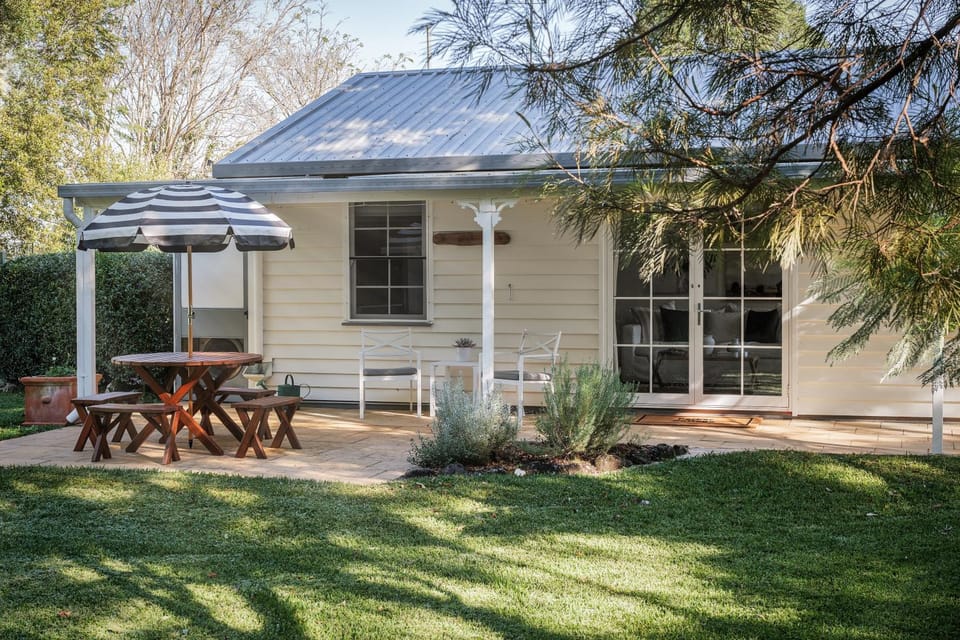 Property building, Patio, Seating area, Garden view