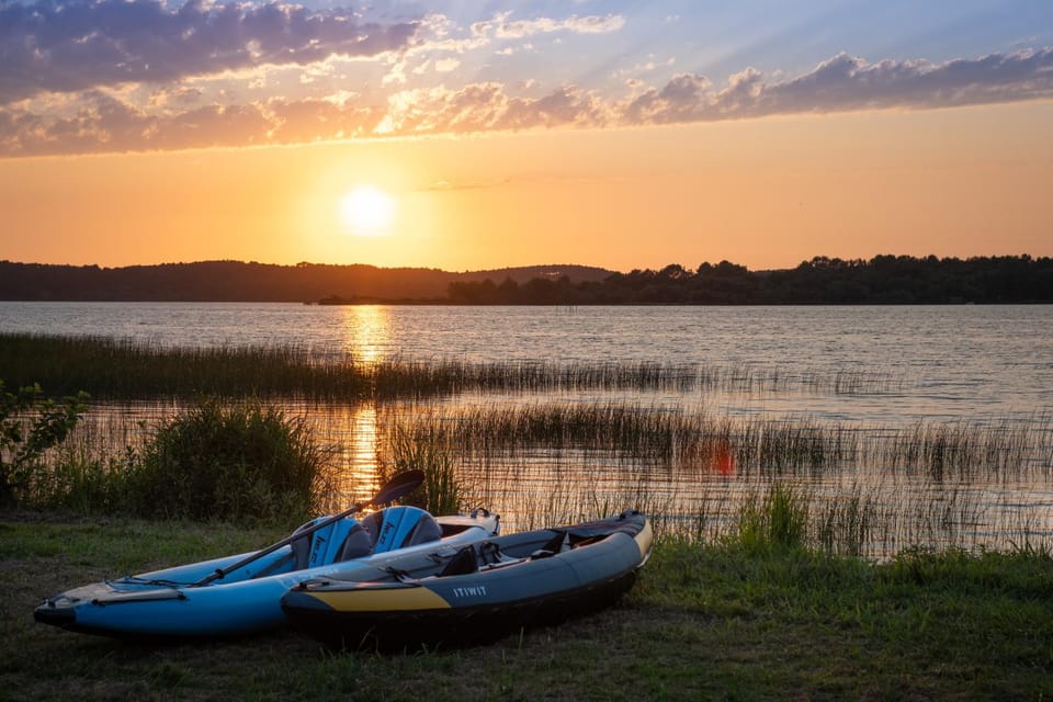 Natural landscape, Lake view, Sunset