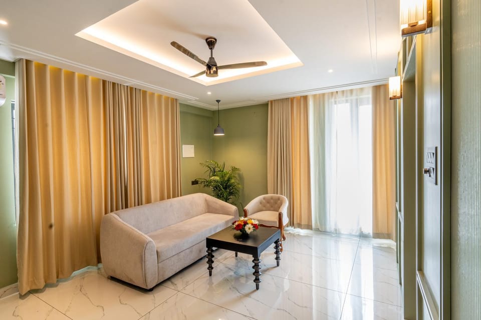 Living room, Seating area, air conditioner