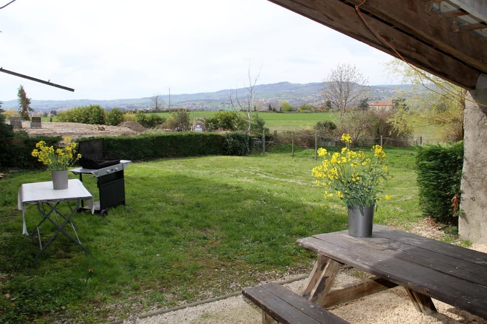 Patio, Garden, Garden, Mountain view