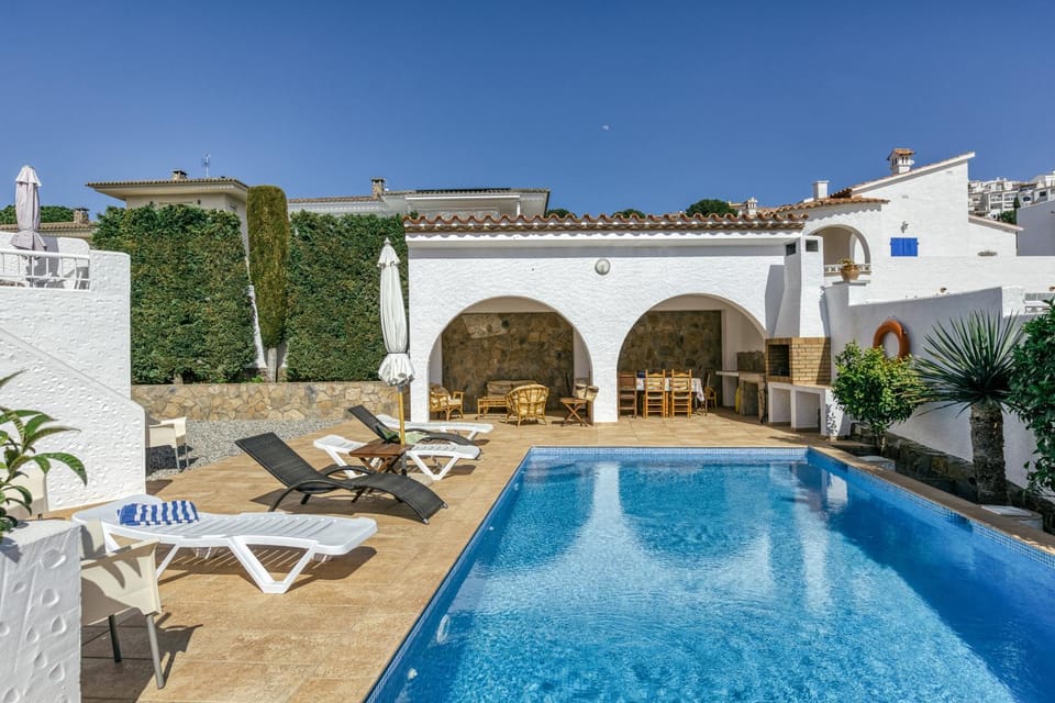 Property building, Living room, Swimming pool
