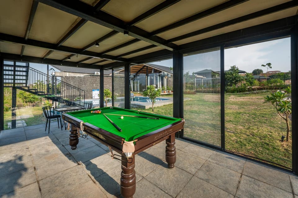 Patio, Day, Billiard, Billiard, Game Room, Garden view, Pool view, Swimming pool