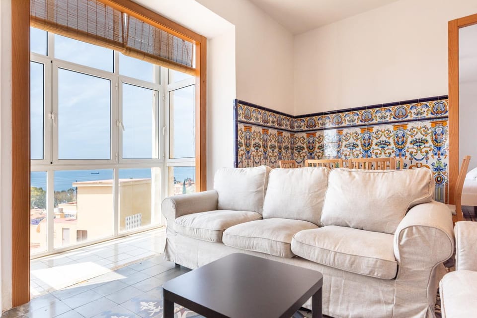 Natural landscape, View (from property/room), Living room, Sea view