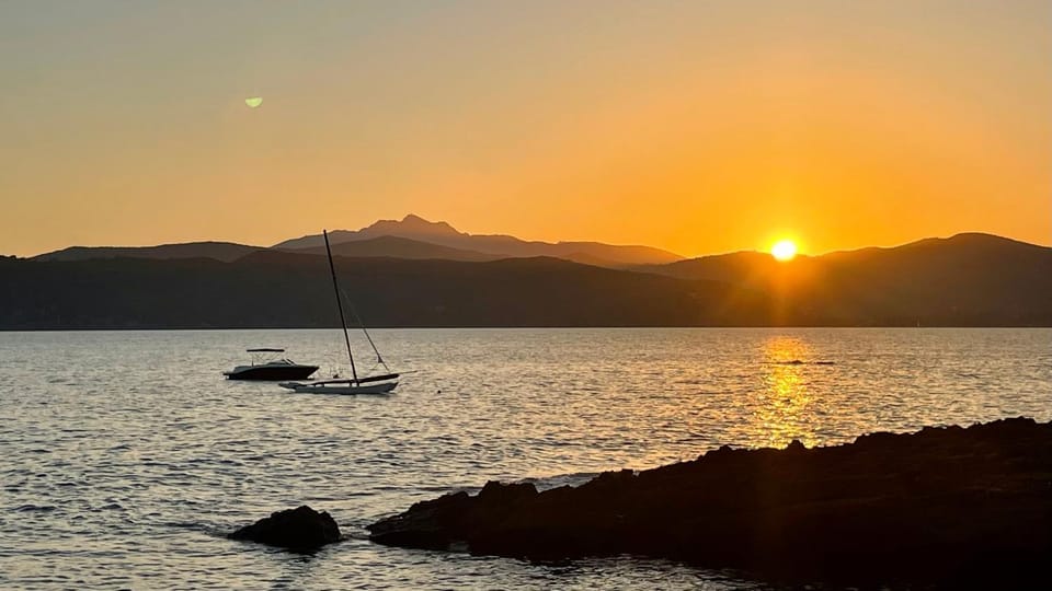 Day, Beach, Sea view, Sunset