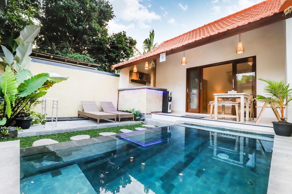 Property building, Patio, Day, Garden, Garden view, Pool view, Swimming pool, sunbed