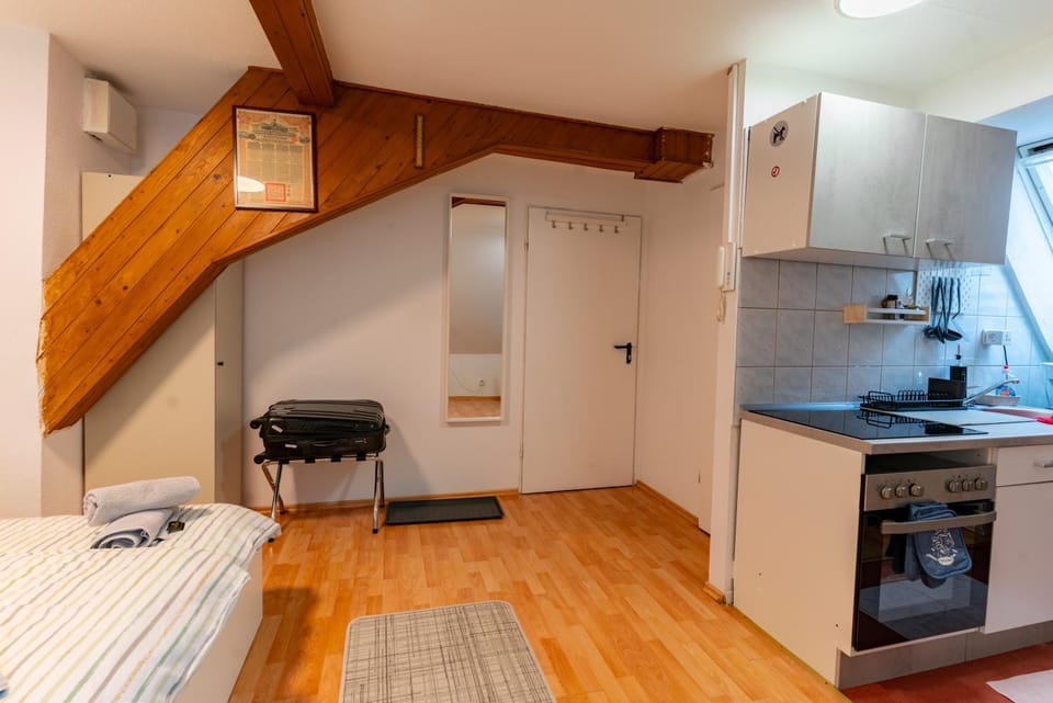 Photo of the whole room, oven