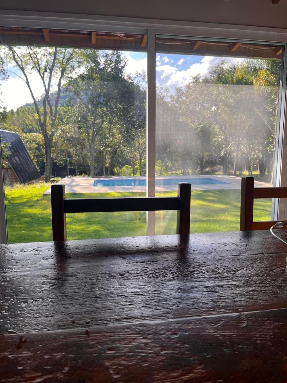 Natural landscape, Dining area, Pool view