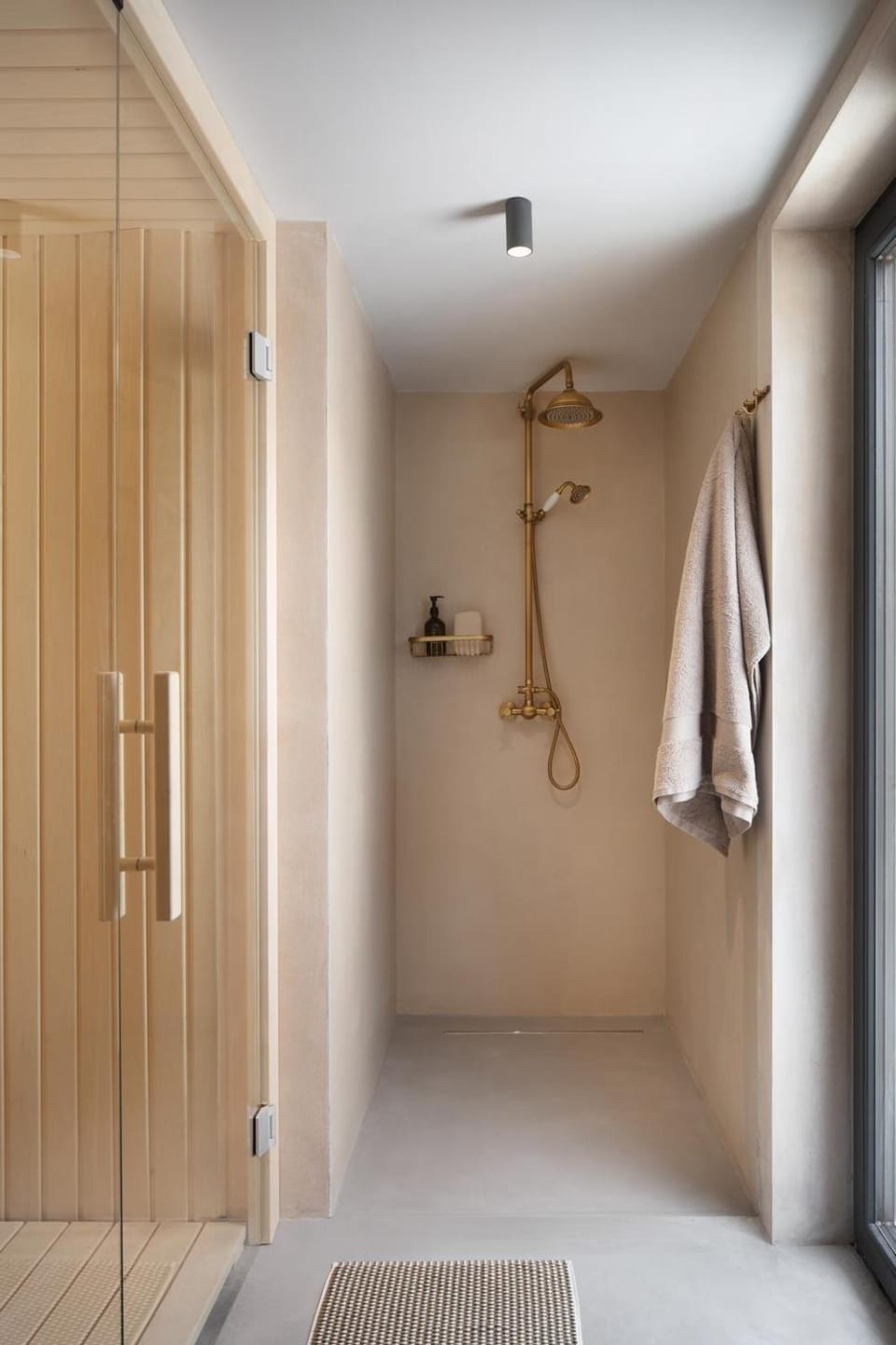 Sauna, Bathroom, towels, wardrobe