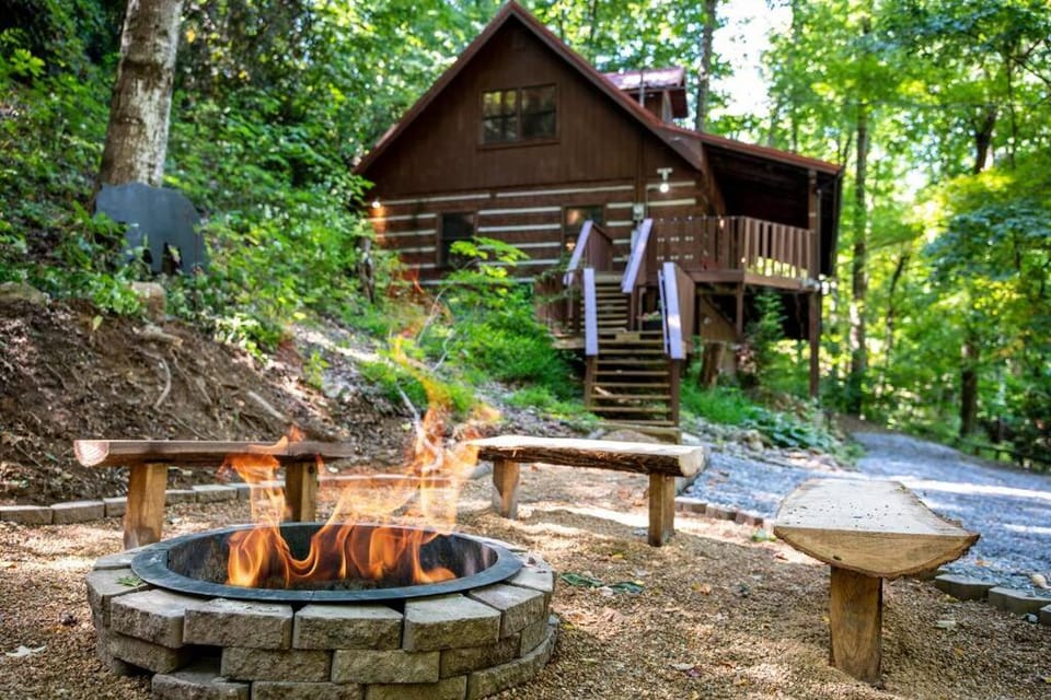 Property building, fireplace