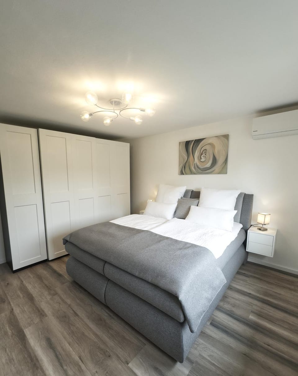 Bedroom, wardrobe, air conditioner