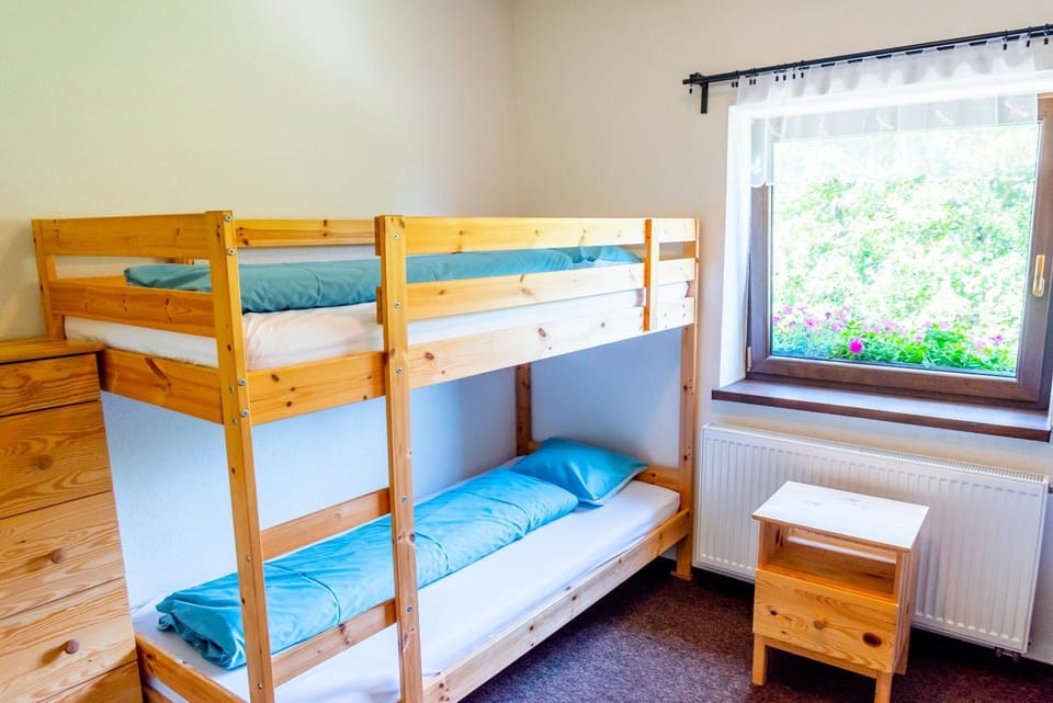 Photo of the whole room, bunk bed