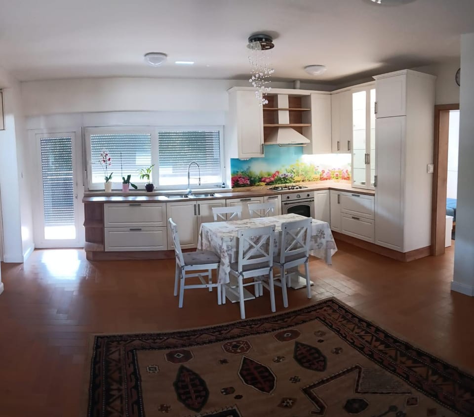 Kitchen or kitchenette, Dining area, dishwasher, stove