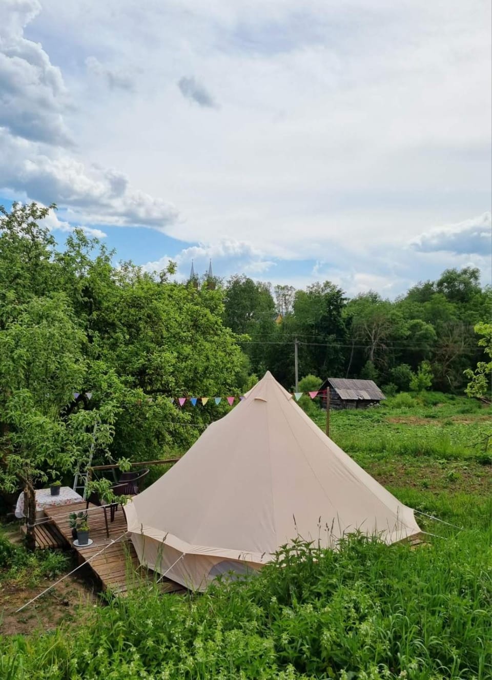 Glampingas Gamtos garsai - Adutiškio pirtis Luxury tent in Vilnius County, Lithuania