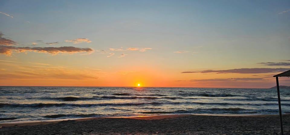 Natural landscape, Beach, Sea view, Sunrise, Sunset