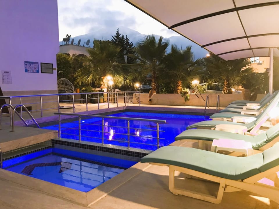 Natural landscape, Pool view, Swimming pool, sunbed