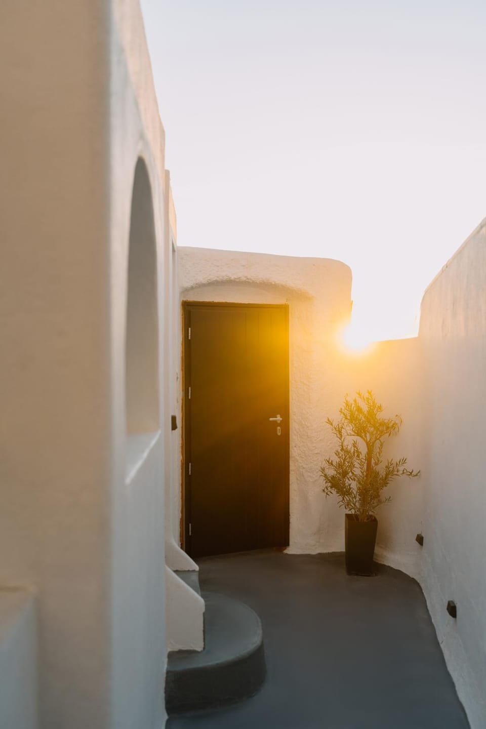 Facade/entrance, Sunset