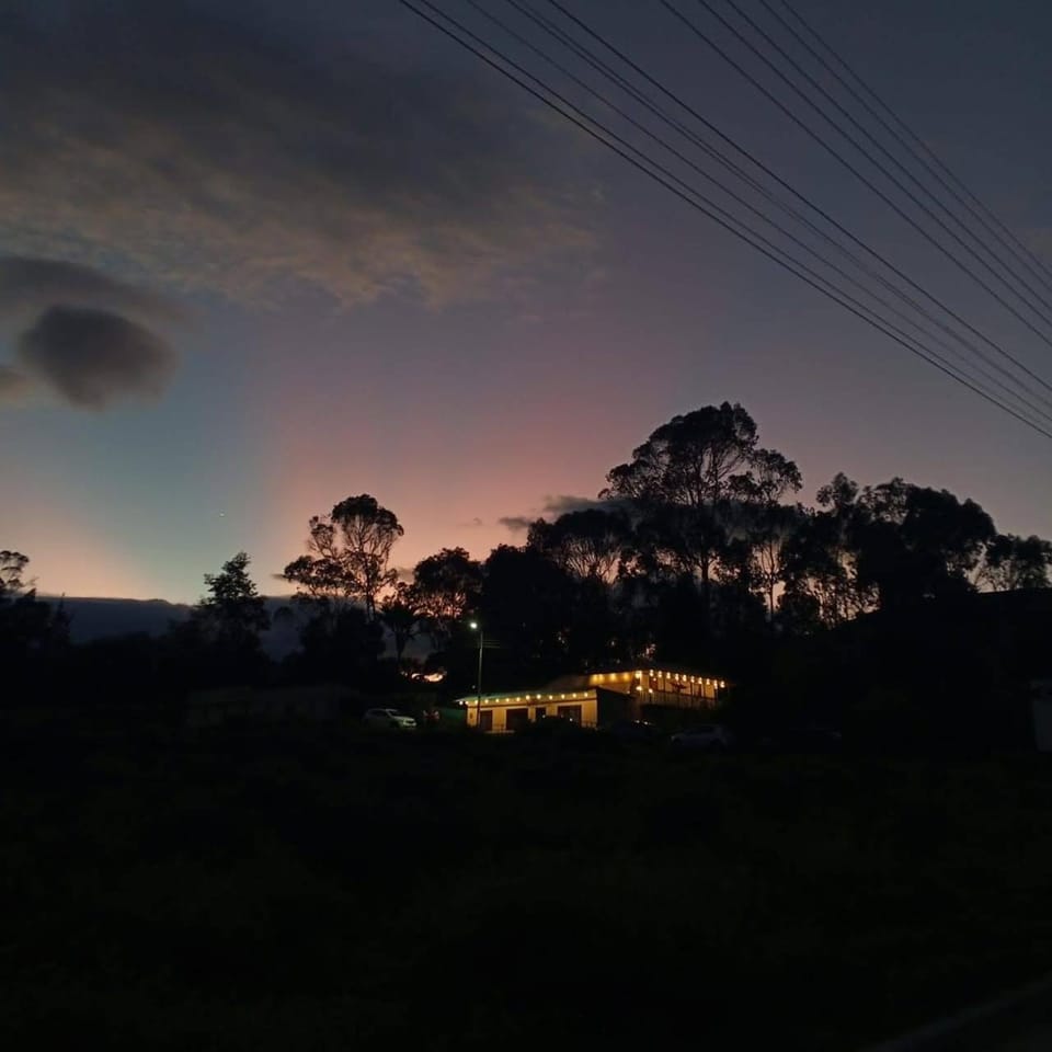 Night, Natural landscape, Mountain view, Sunset, Quiet street view
