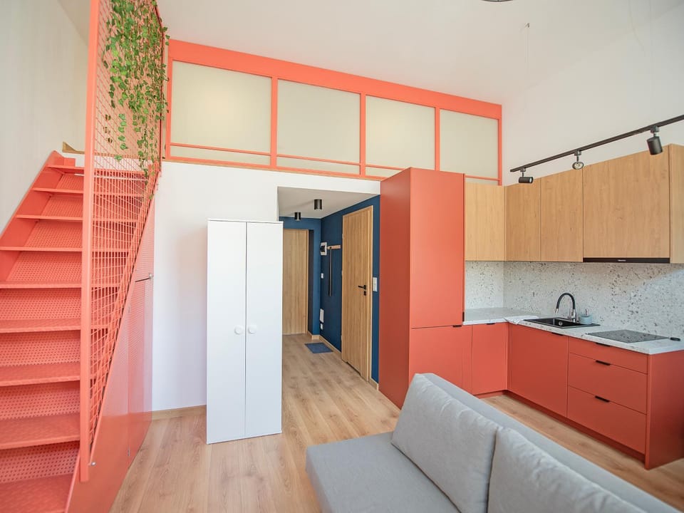 Kitchen or kitchenette, Living room