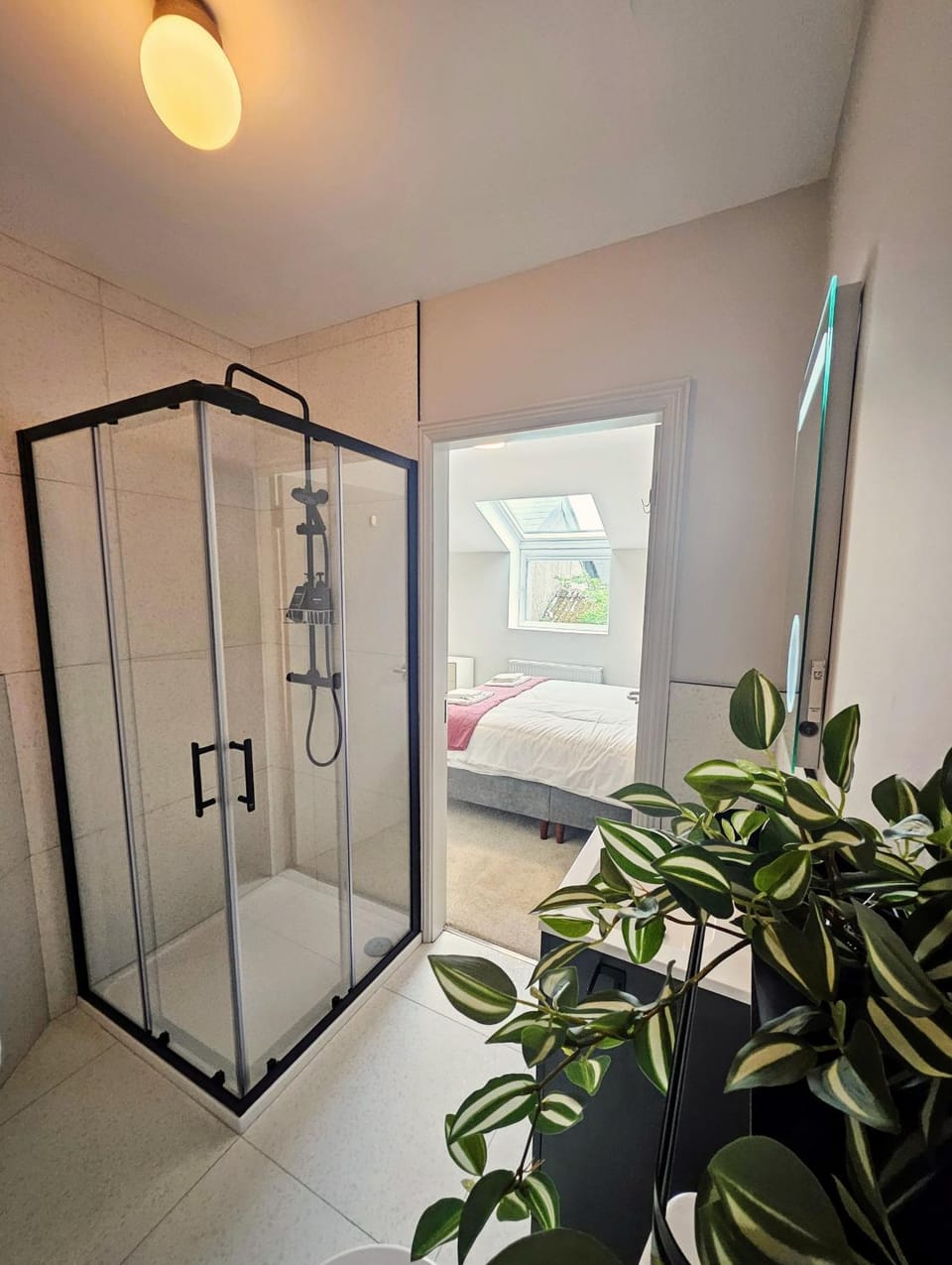 Bed, Bathroom, Bedroom