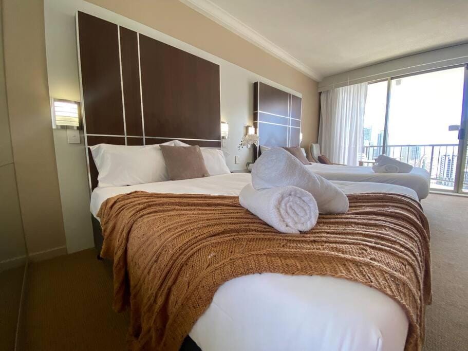Ocean View studio in Mantra Free WI-FI Apartment in Surfers Paradise