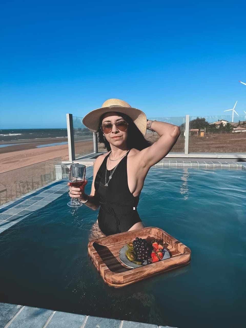 People, Guests, Pool view