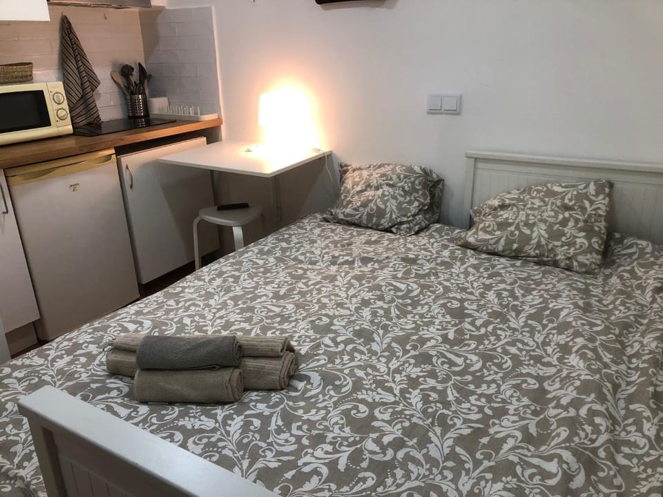 Bed, microwave