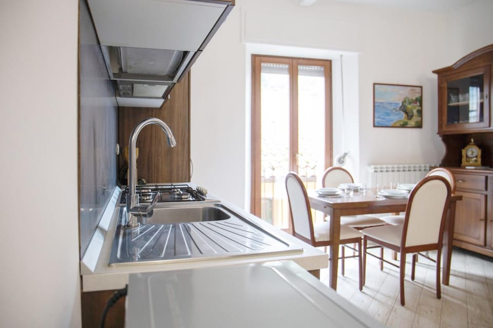 Kitchen or kitchenette, Dining area, stove