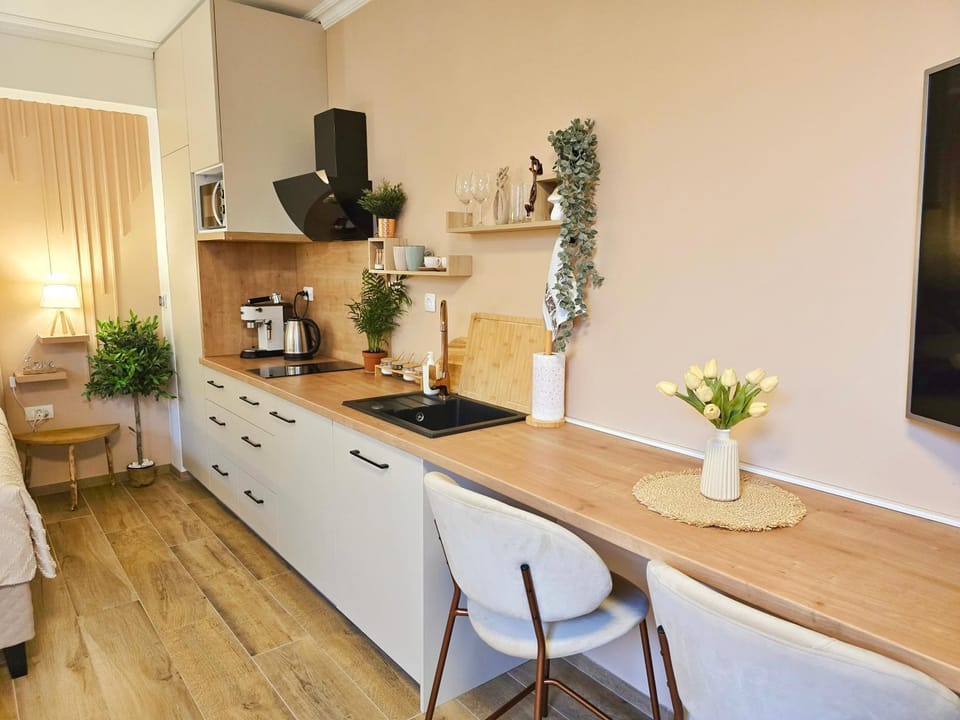 Kitchen or kitchenette, Dining area, stove