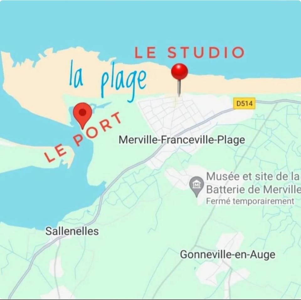 Studio Accès Mer & Plage Apartment in Normandy
