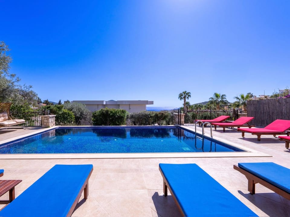 Natural landscape, Swimming pool, sunbed
