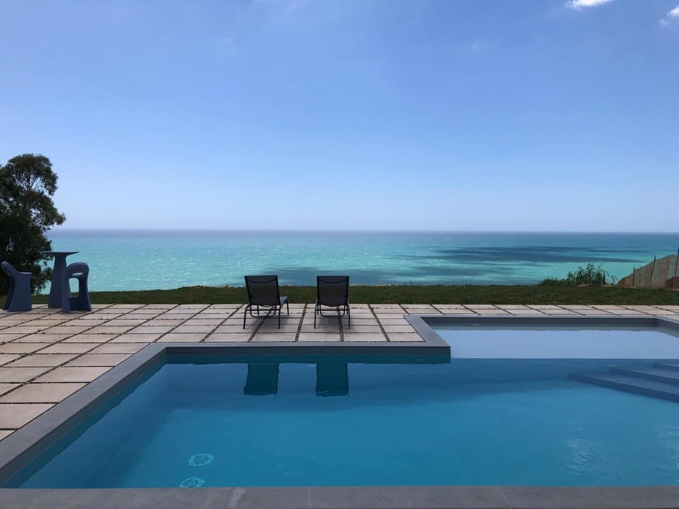 Natural landscape, View (from property/room), Pool view, Sea view, Swimming pool