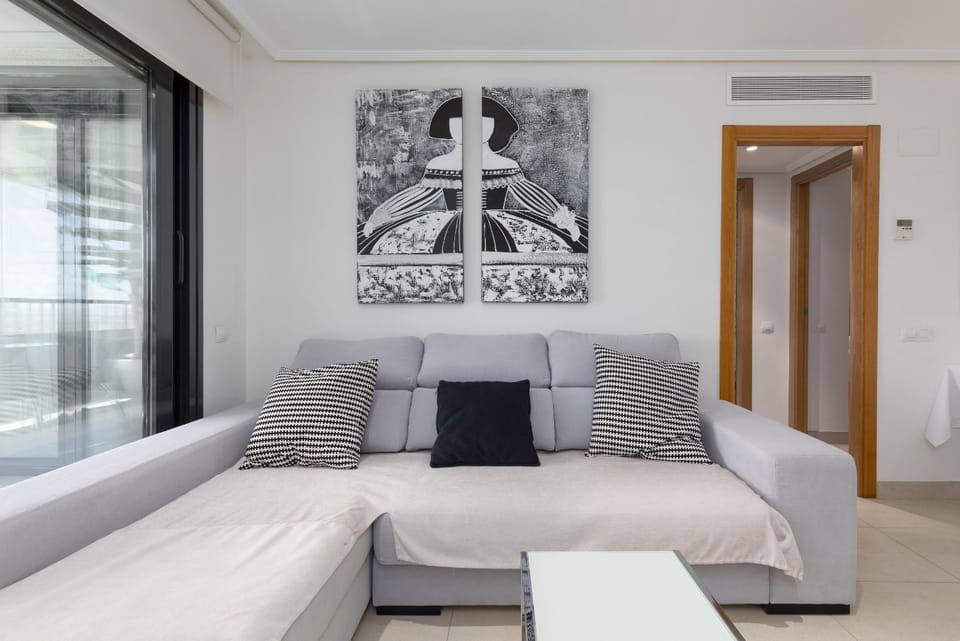 Living room, air conditioner