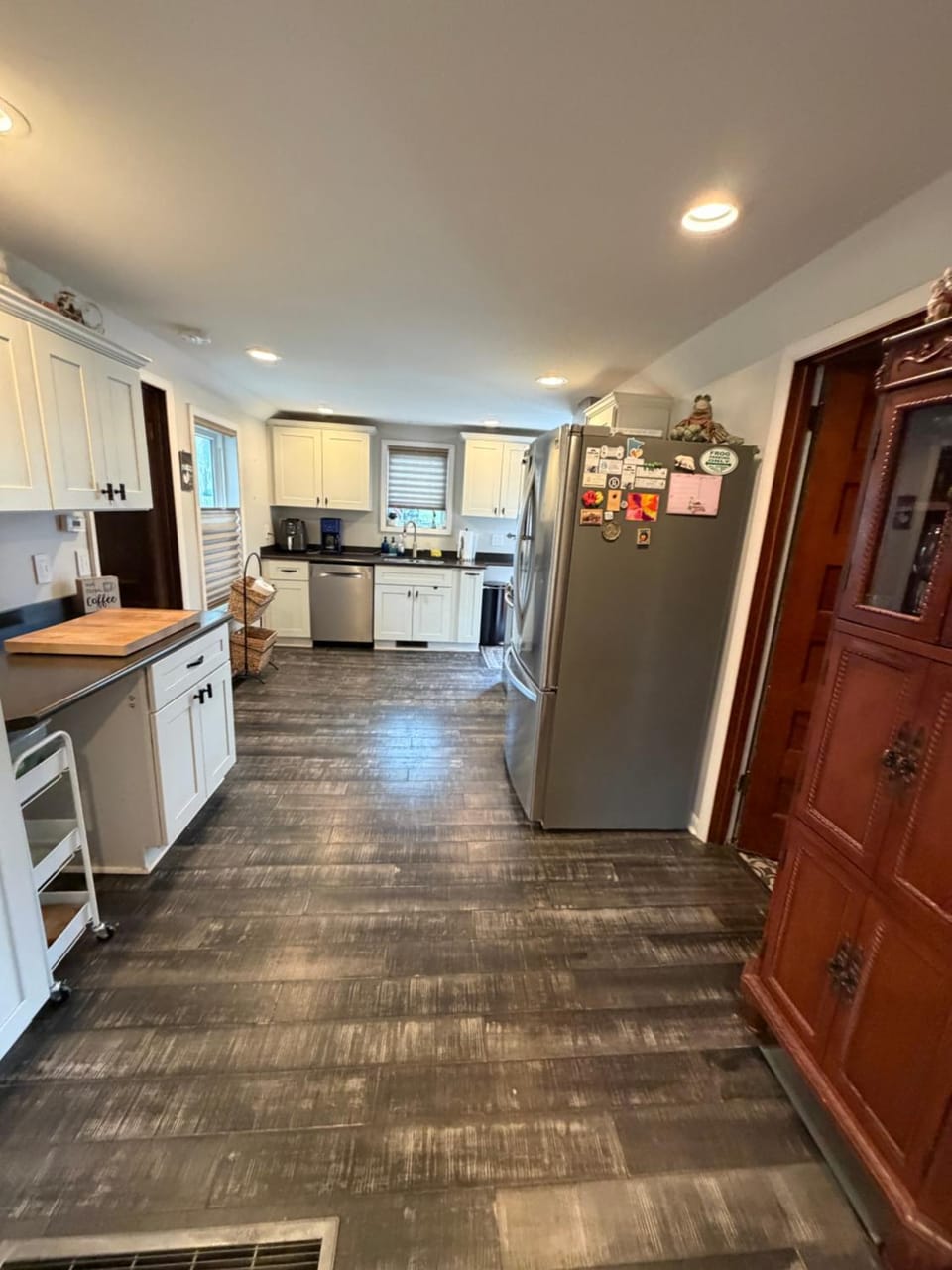 Kitchen or kitchenette, dishwasher, oven, stove