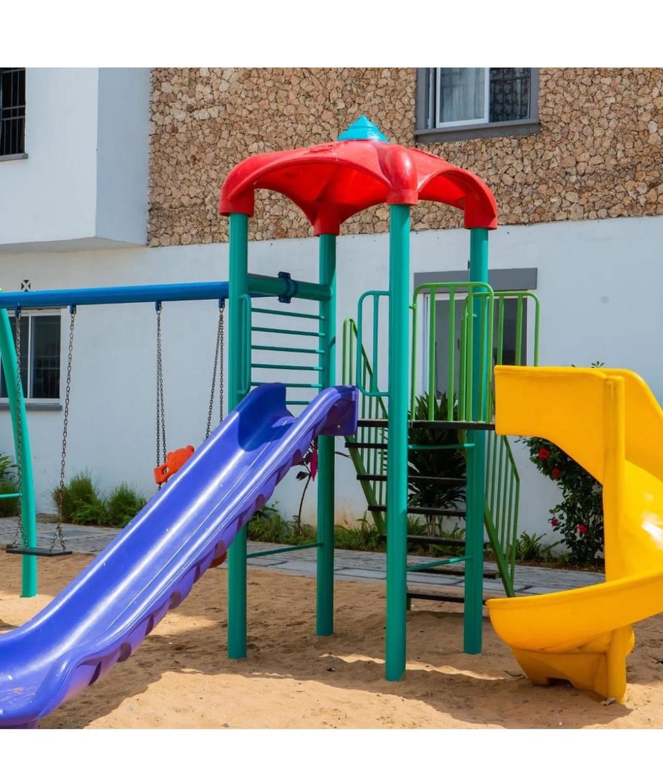 Property building, Day, Children play ground