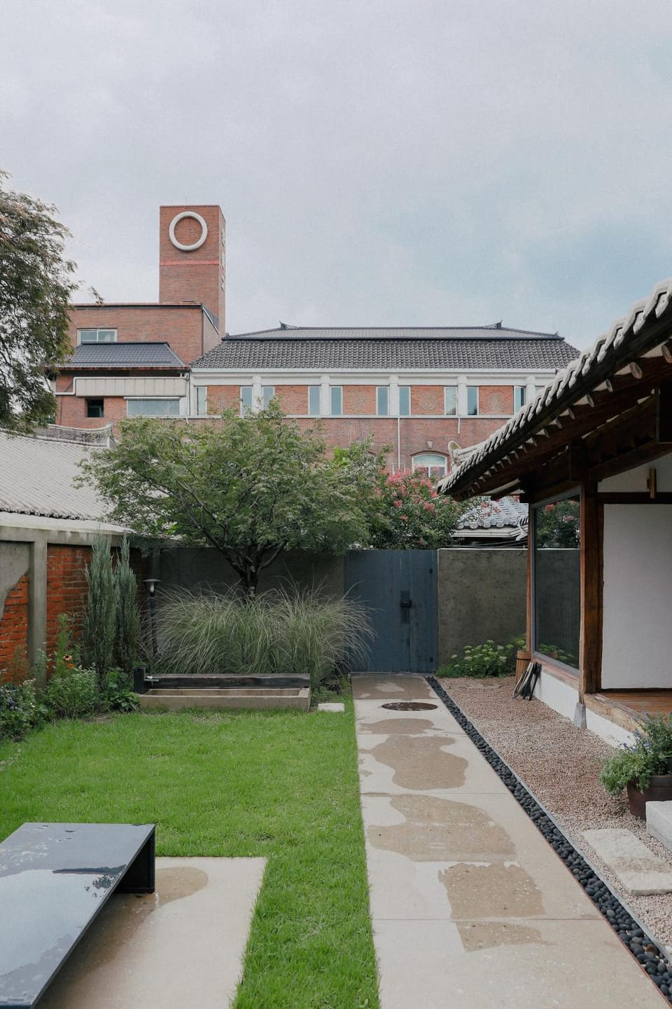 Property building, Garden view