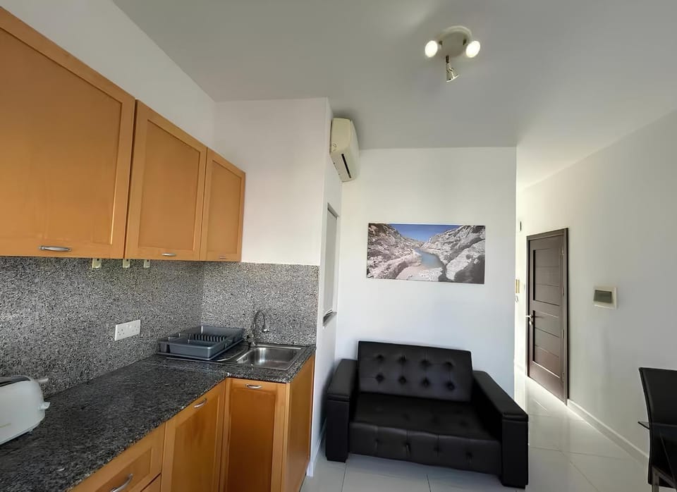 Living room, kitchen