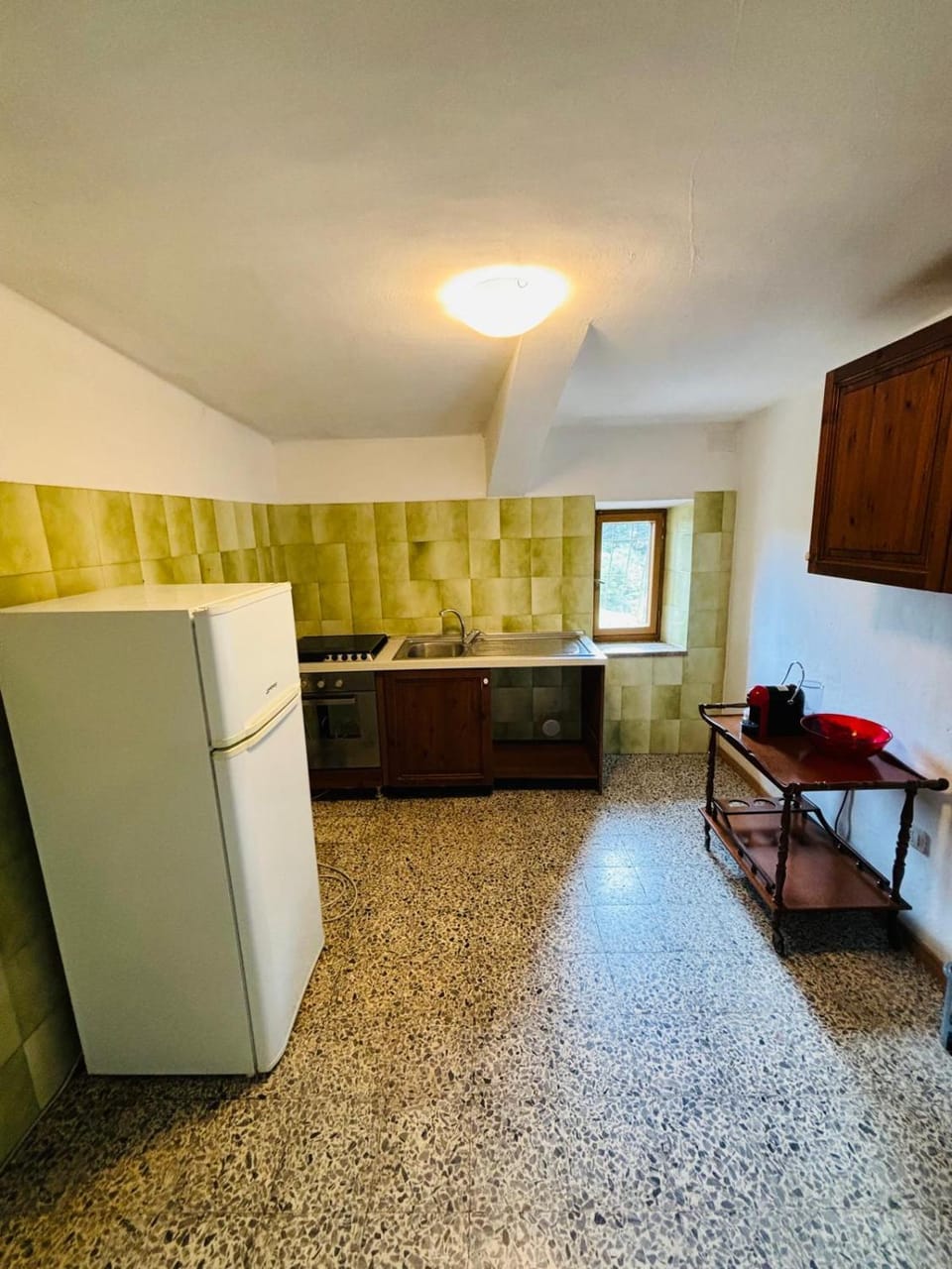 Kitchen or kitchenette, minibar, oven