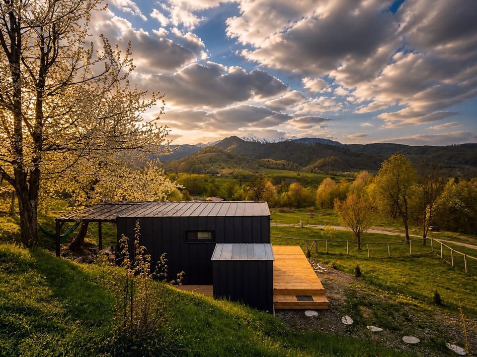 Spring, Day, Garden, Mountain view