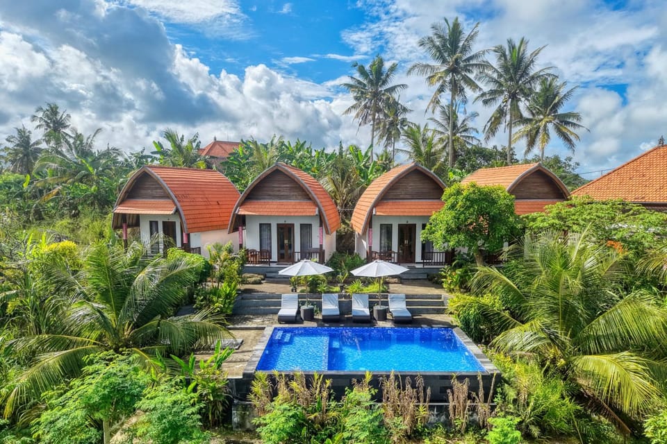 Natural landscape, Swimming pool, sunbed