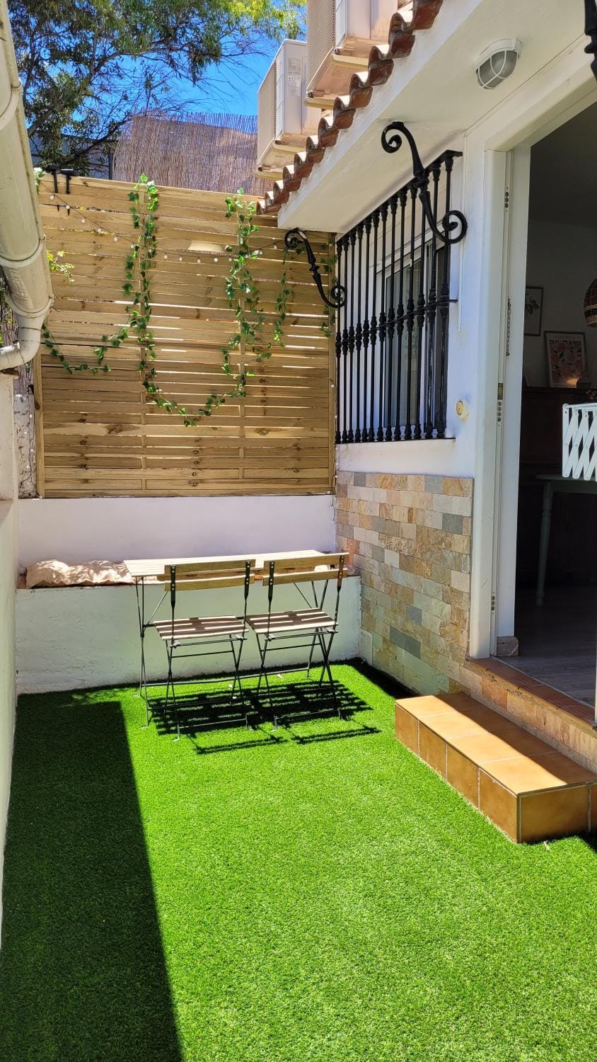 Patio, Facade/entrance, Spring, Off site, Day, Garden, Balcony/Terrace, Balcony/Terrace, Lobby or reception, Garden view