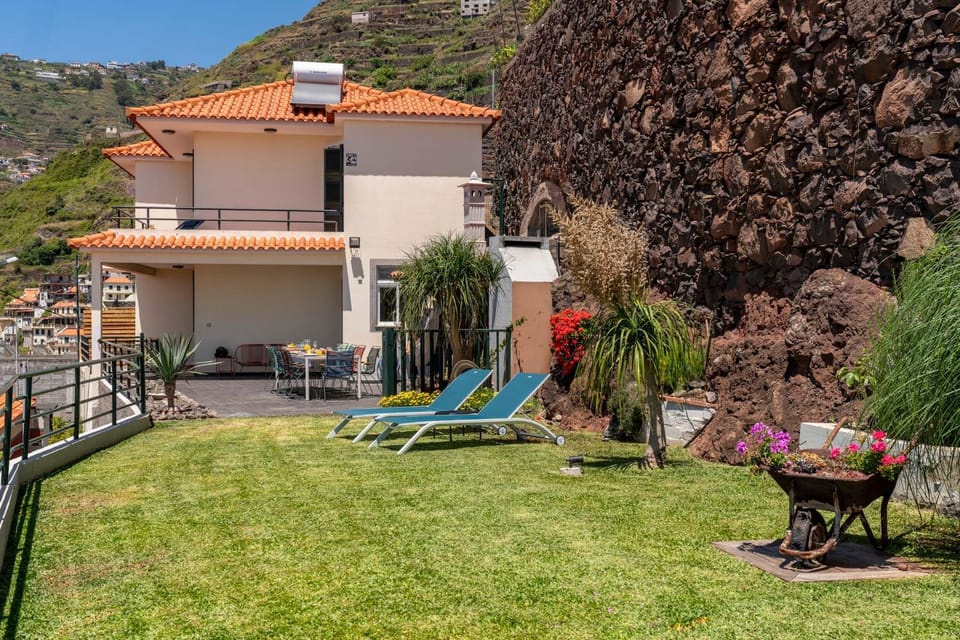 Property building, Garden, Garden view, sunbed